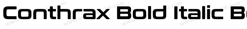 Conthrax Bold Italic Bold Italic字体转换